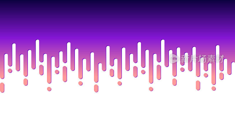 抽象圆形线条-半色调过渡-紫色无缝背景