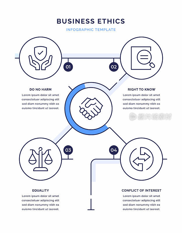 商业道德信息图表设计