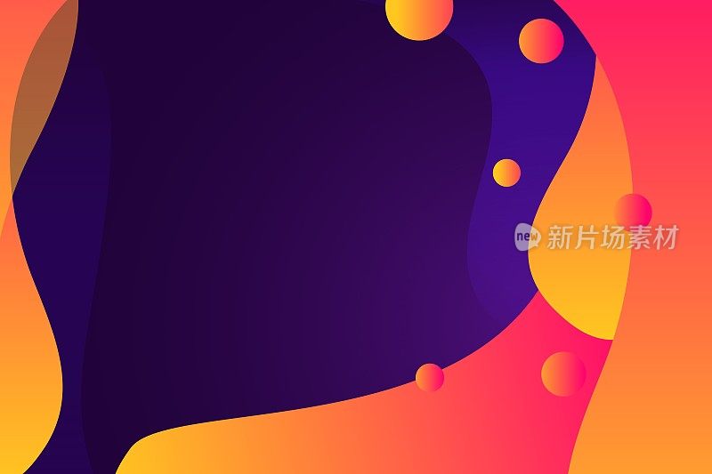 抽象现代波浪液体背景