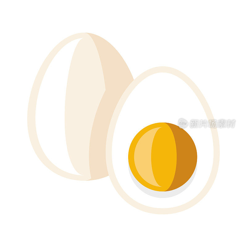 鸡蛋图标透明背景