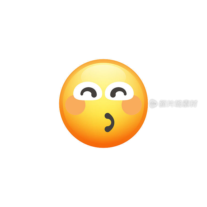 Emoticon裁剪设计元素可爱和色彩渐变