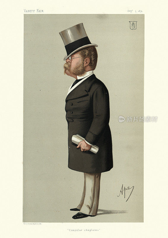 《名利场》漫画，亨利・德拉蒙德・沃尔夫，1874年，英国外交官