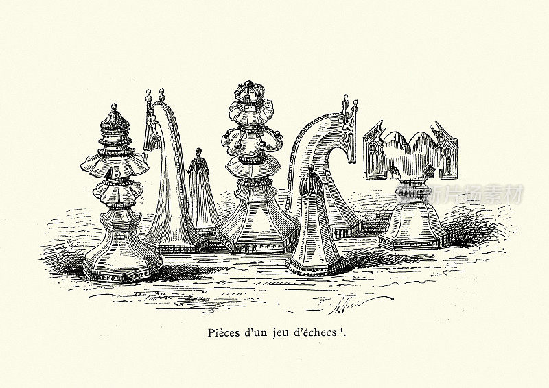 中世纪棋子的例子