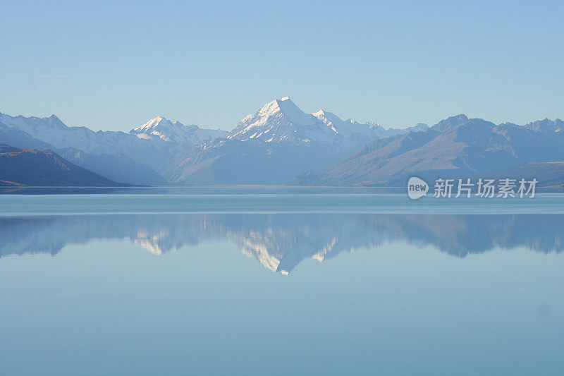 库克山，普卡基湖，新西兰