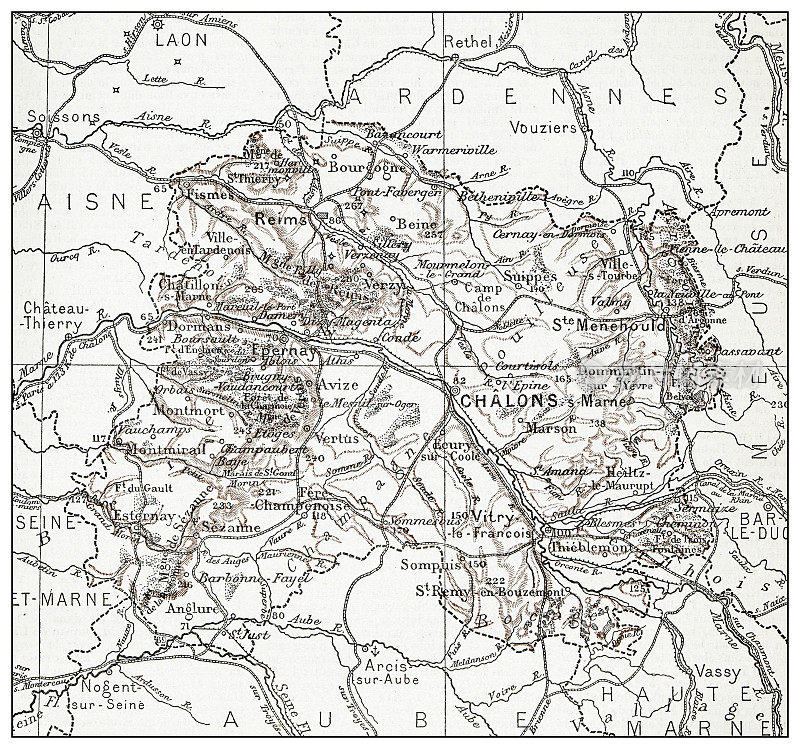 拉马恩古法国地图(département)