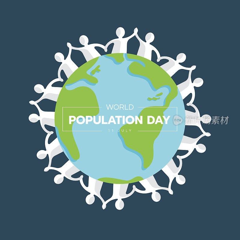 世界人口日用白种人的手势手拉手环绕世界矢量设计