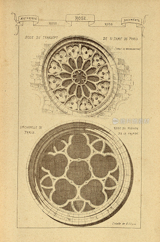 建筑玫瑰窗，巴黎，建筑史，装饰与设计，艺术，法语，