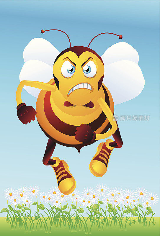 蜜蜂生气