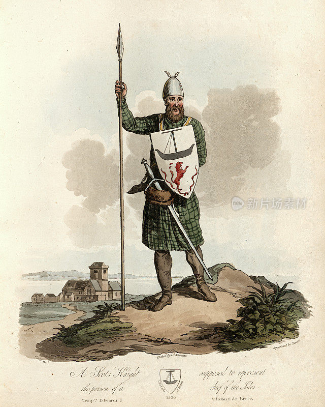 14世纪的苏格兰骑士，群岛领主