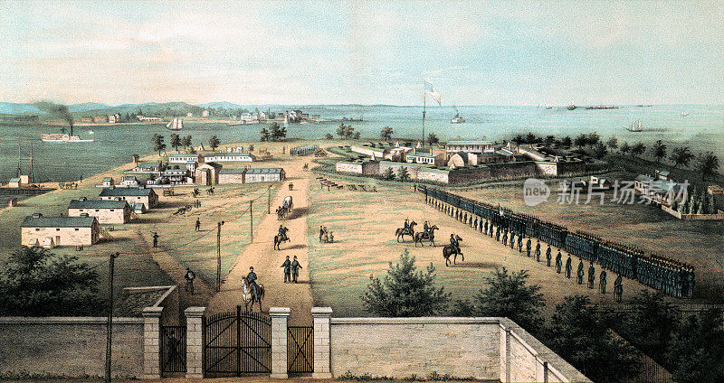 19世纪马里兰州巴尔的摩的麦克亨利堡