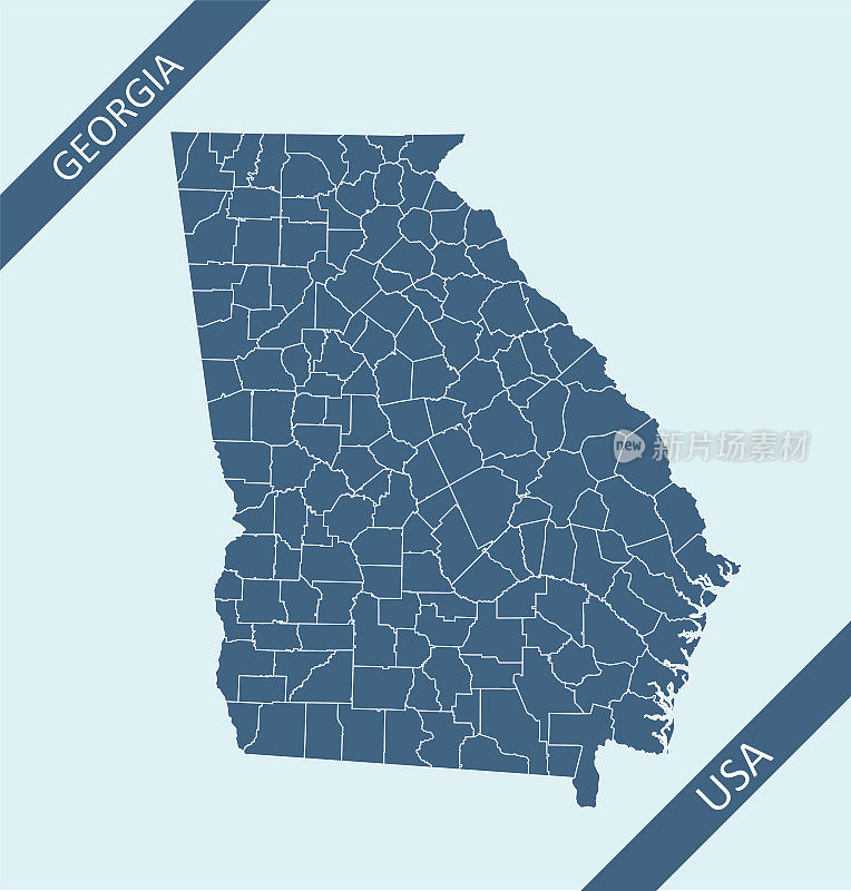 乔治亚州的县图