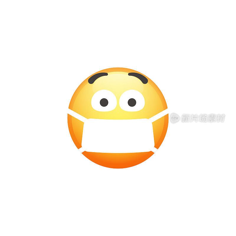 Emoticon裁剪设计元素可爱和色彩渐变