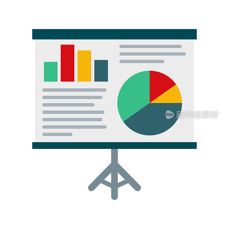 在透明的背景上轮询数据图标