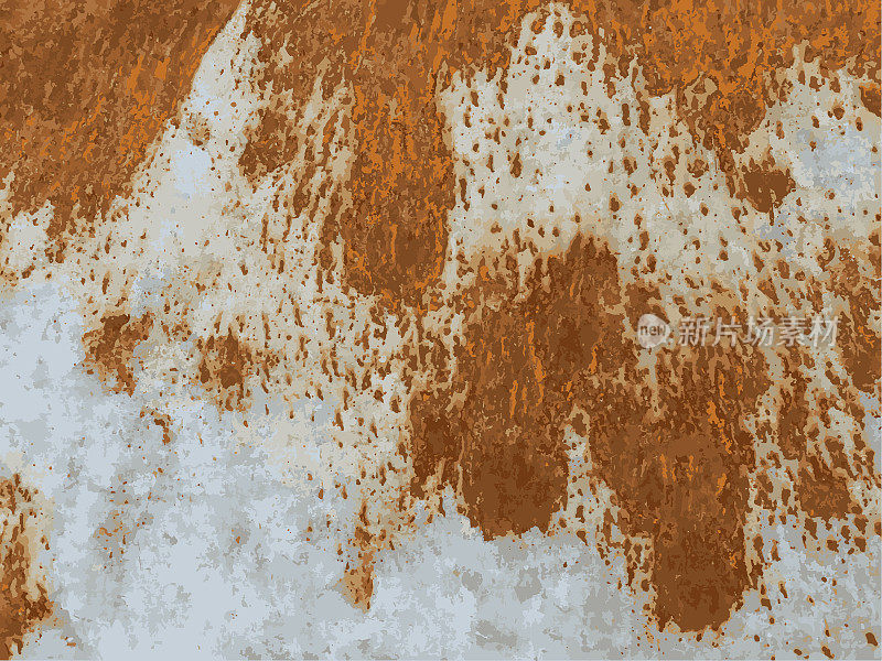 生锈的金属表面纹理。铁锈和砂砾背景