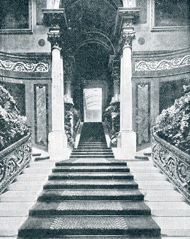 1894年白金汉宫的大楼梯