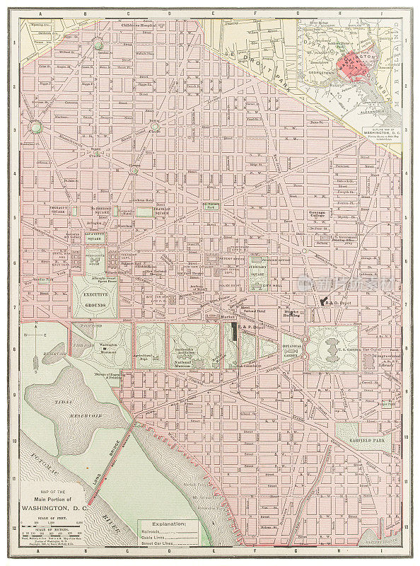 1899年华盛顿特区地图