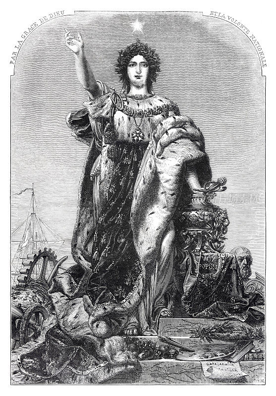 玛丽安是1855年法兰西共和国国民的化身