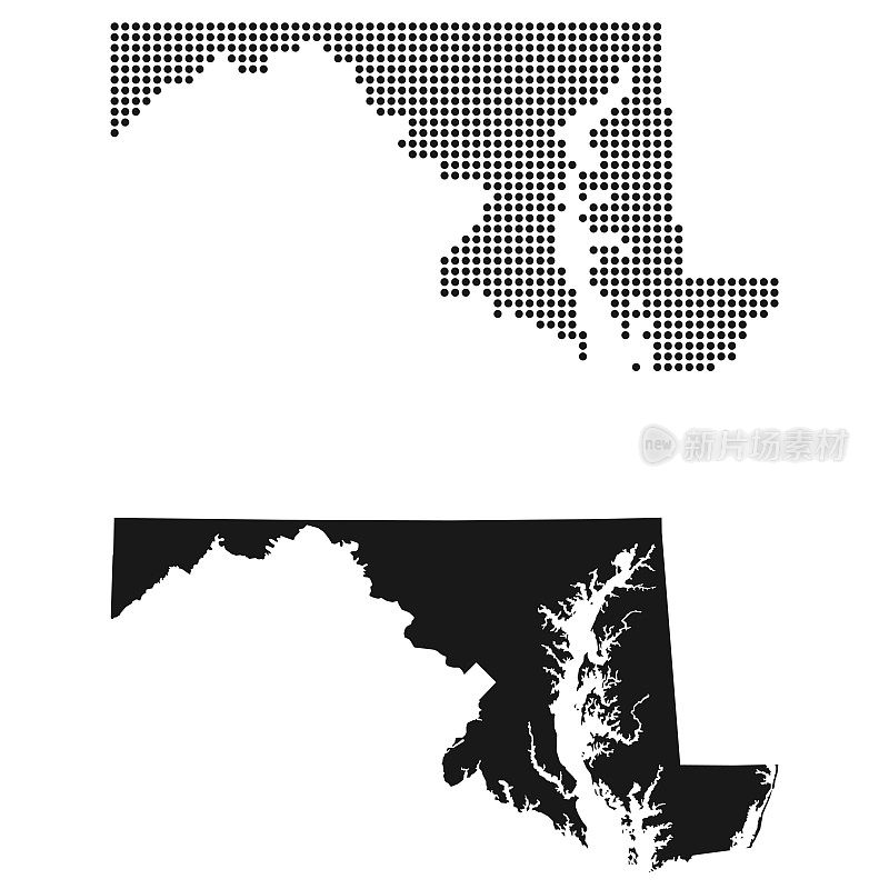 马里兰的地图