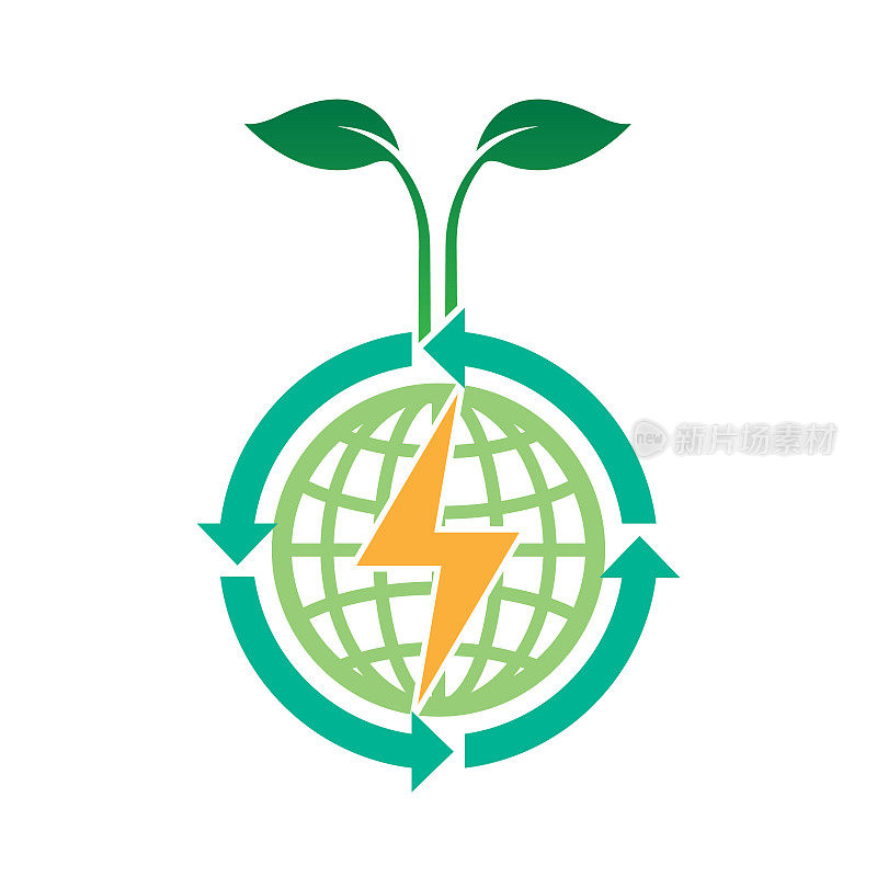 生态能源图标概念
