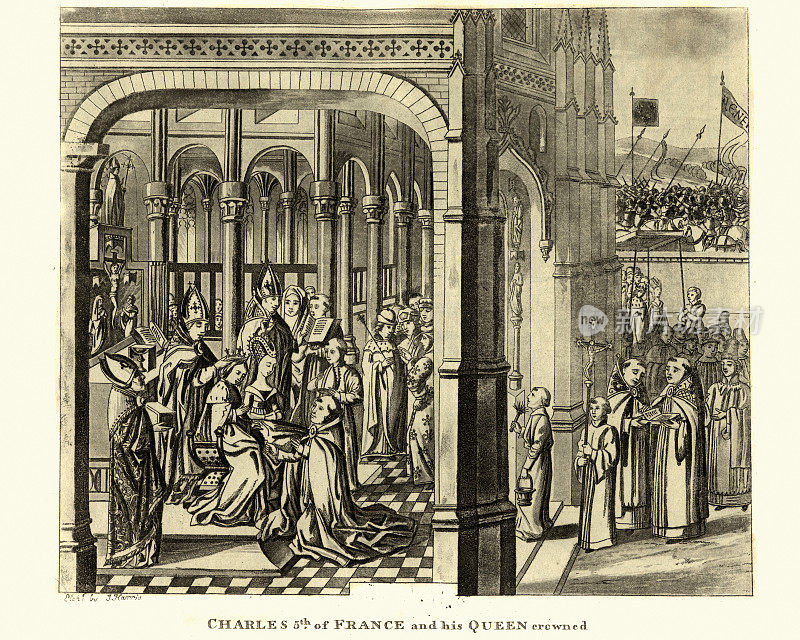 1364年法国国王查理五世加冕典礼