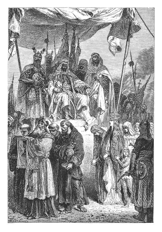 撒拉丁解散耶路撒冷被监禁的基督徒(1187)