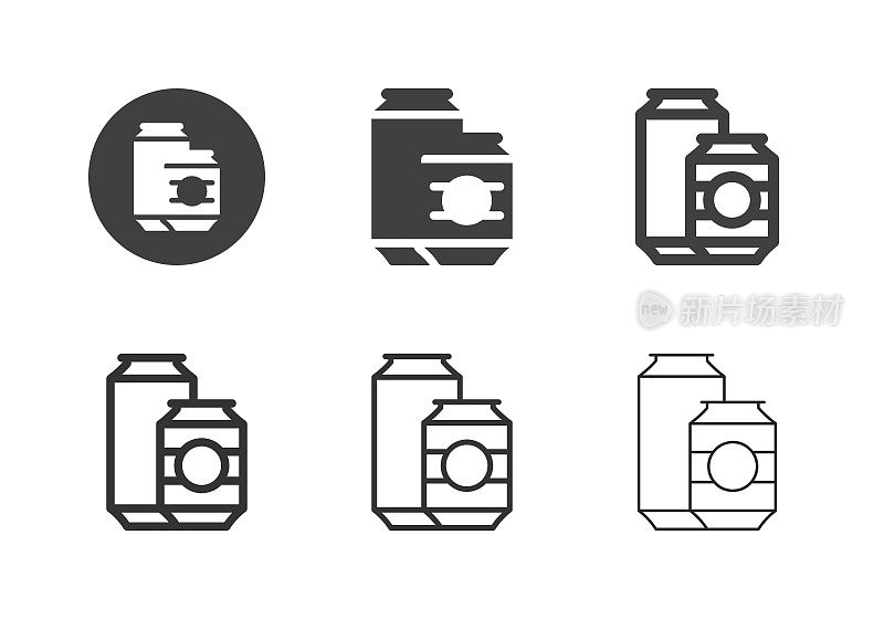 饮料罐图标-多系列