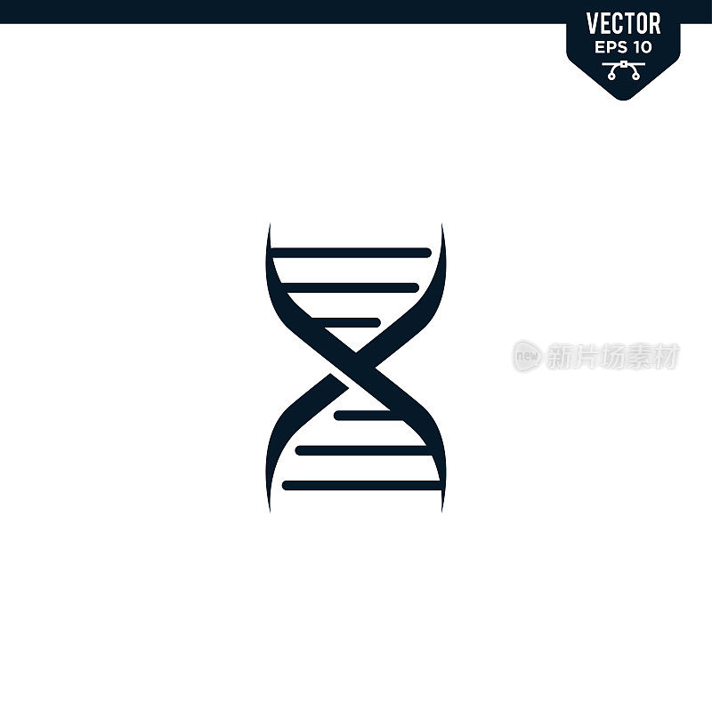 DNA图标收集，字形风格