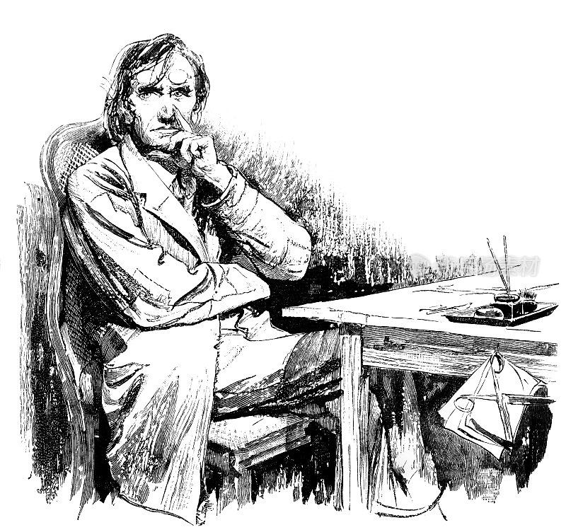 充满灵感的作家