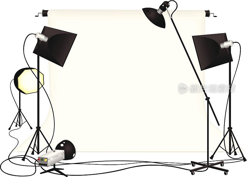 摄影工作室及灯光设备