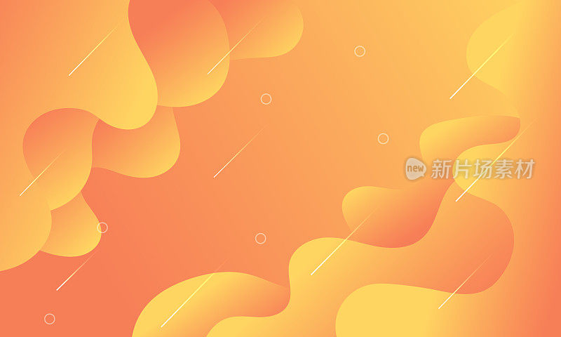 现代抽象梯度颜色背景与元素向量。