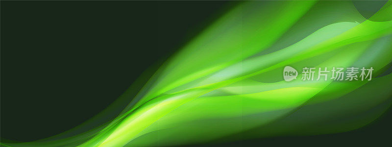 平滑而柔和的抽象绿色背景