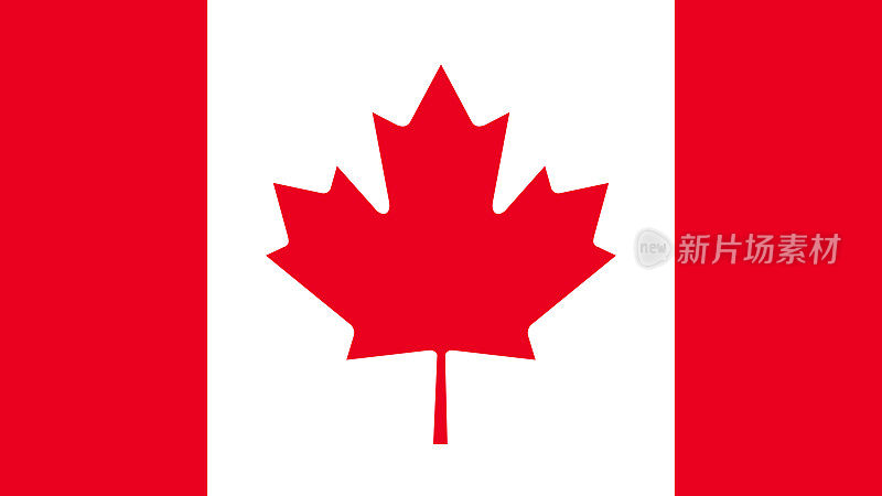 加拿大Eps文件的国旗-加拿大国旗矢量文件