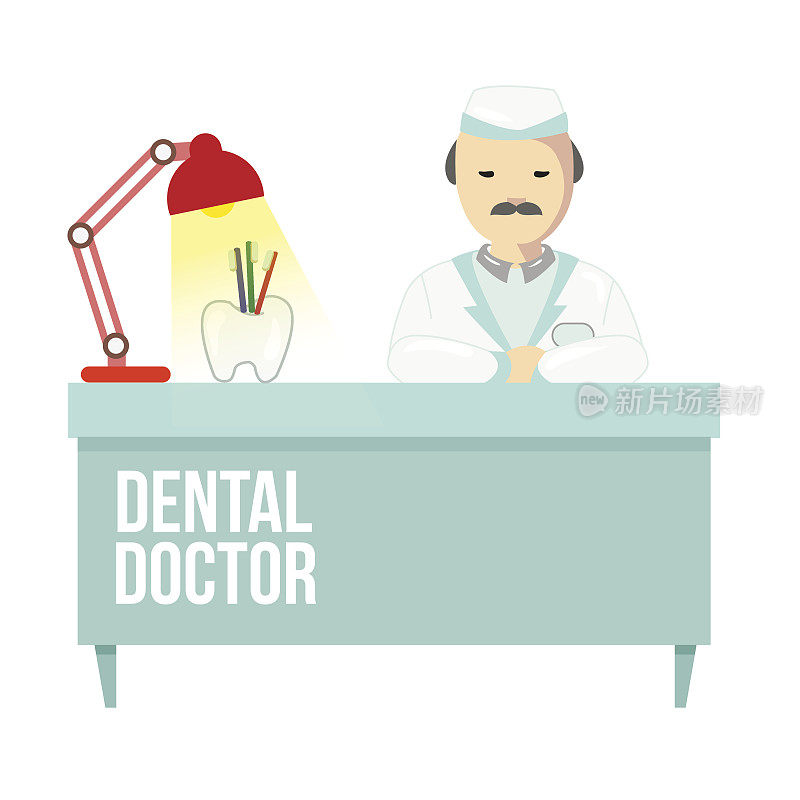 牙科诊所的牙医