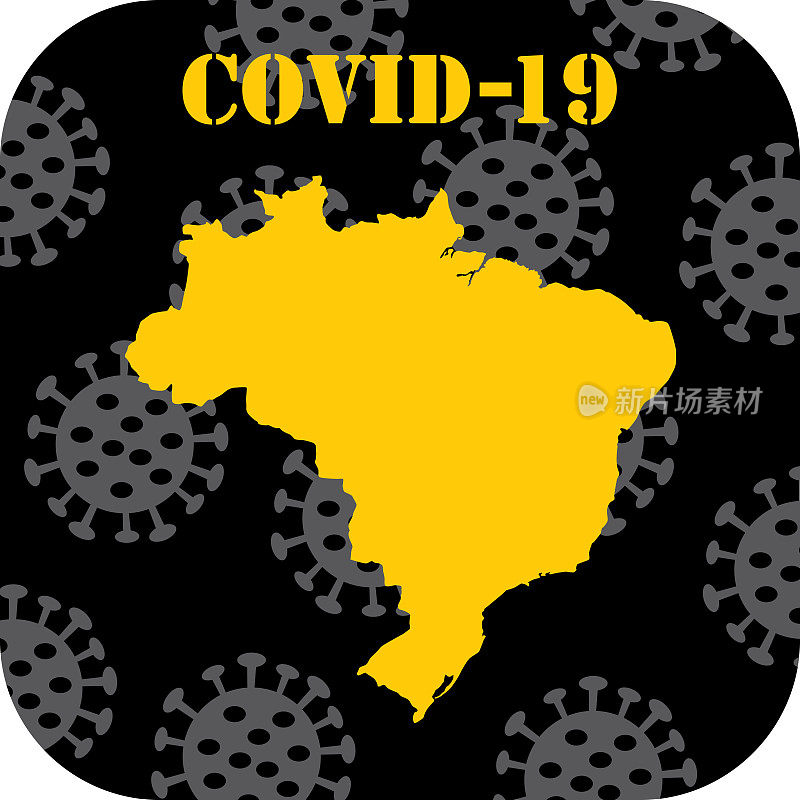 COVID-19巴西图标