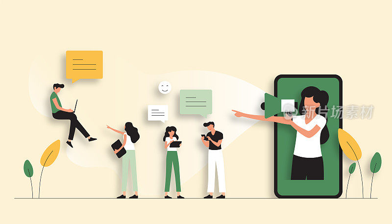 参考朋友的概念矢量图。平面现代设计的网页，横幅，展示等。