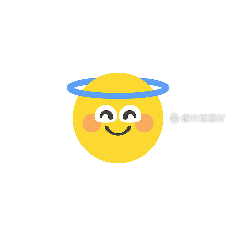 Emoticon大脸平面设计风格