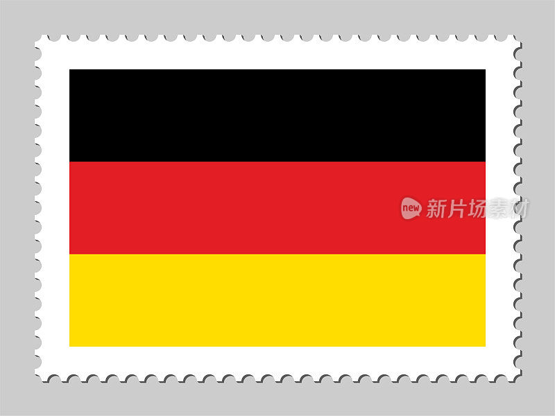德国国旗邮票