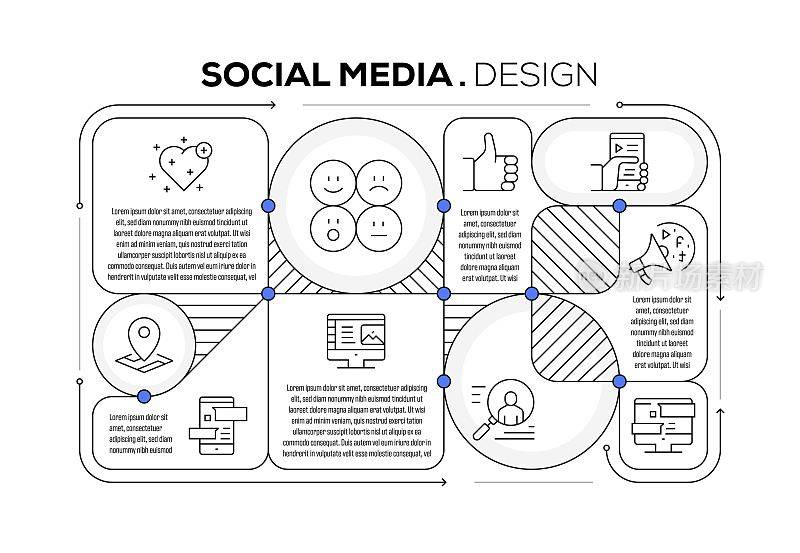 社交媒体图标模板设计