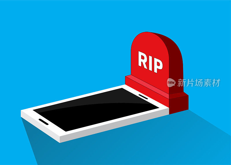 智能手机的坟墓，智能手机的危险，智能手机的终结，旧模式……