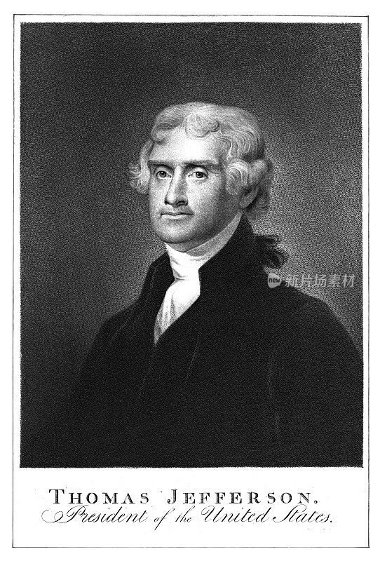 托马斯・杰斐逊――美国国父雕刻于1802年