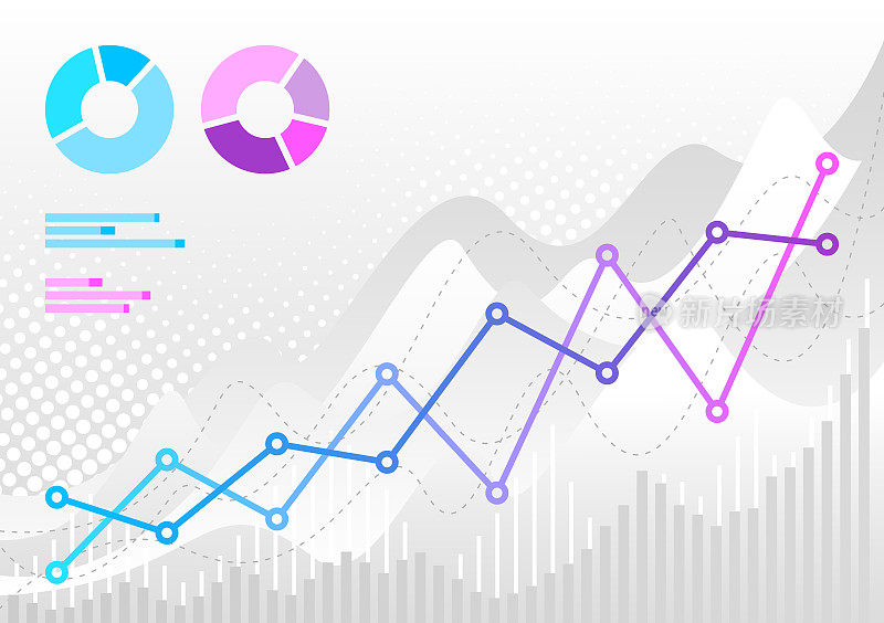 图表、财务和商业概念