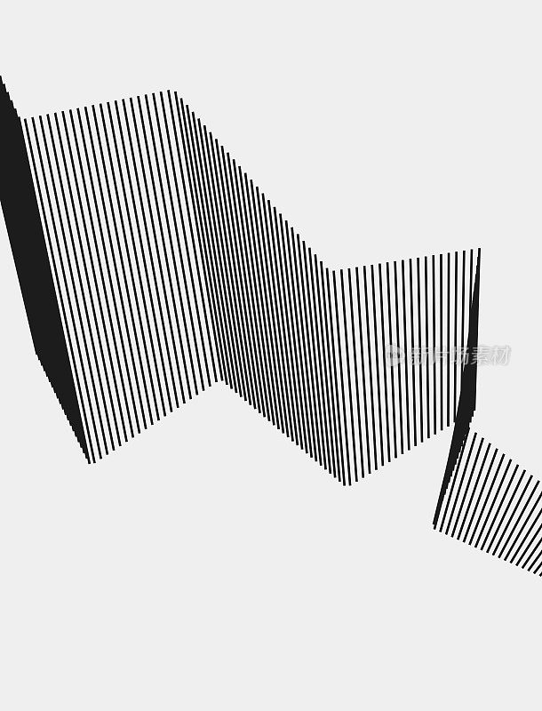 抽象黑白极简几何条纹线条图案背景