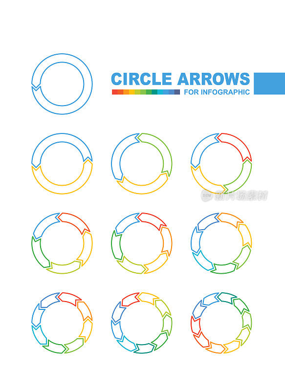 箭头圆的向量集合