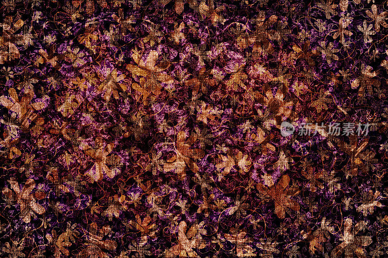 紫色和棕色花抽象背景