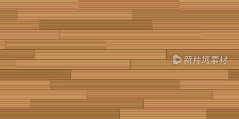 木板地板拼花-矢量插图复古拼花图案与木制纹理-无缝扩展在所有方向。