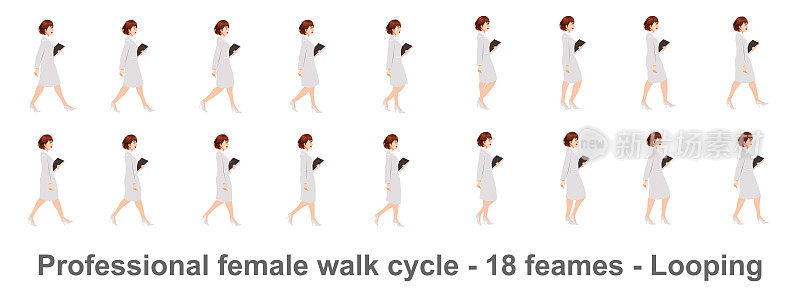 商业女性步行自行车