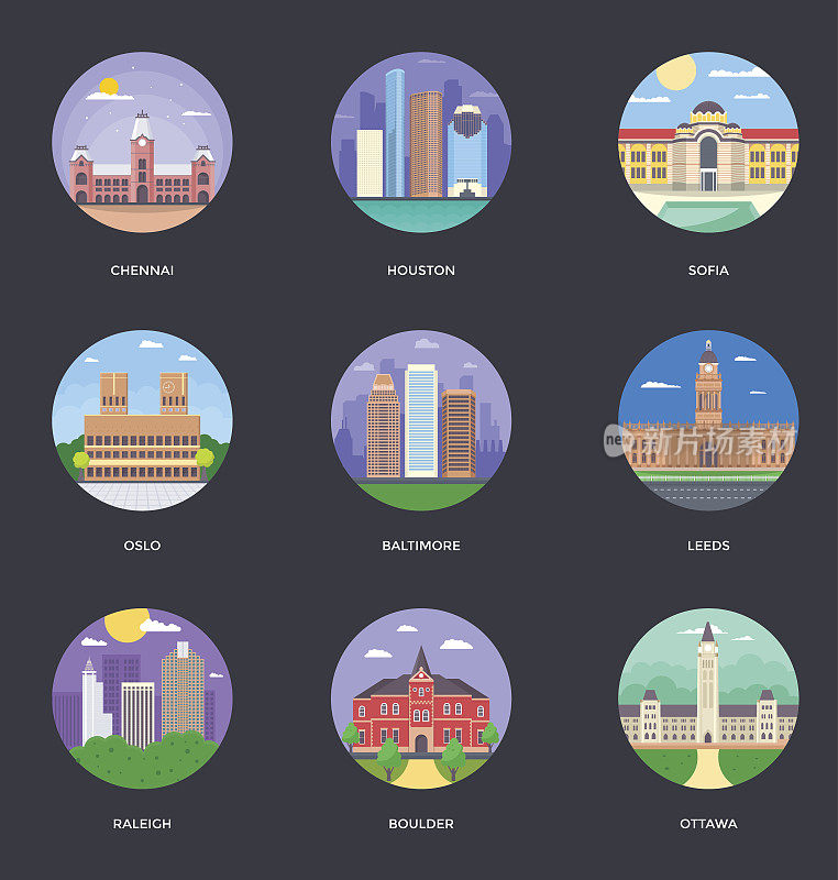世界城市和旅游插图11套