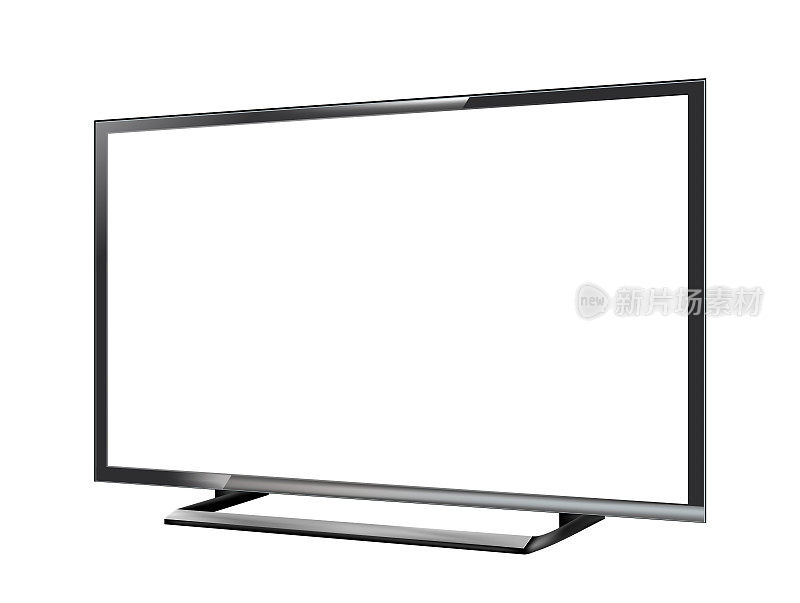 LED电视屏幕白底空白
