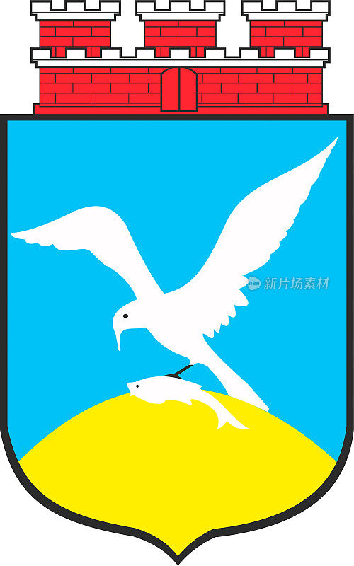 波兰索波特市的盾徽。
