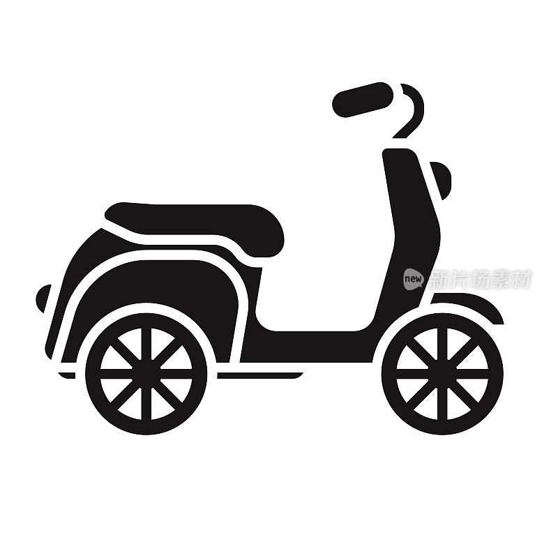 摩托车运输字形图标